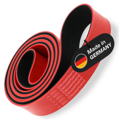 Deuserband Original Widerstandsband Gymnastikband aus Naturkautschuk, vegan, rutschfest, In Deutschland gefertigte Fitnessbänder für Krafttraining, Fitness, Yoga