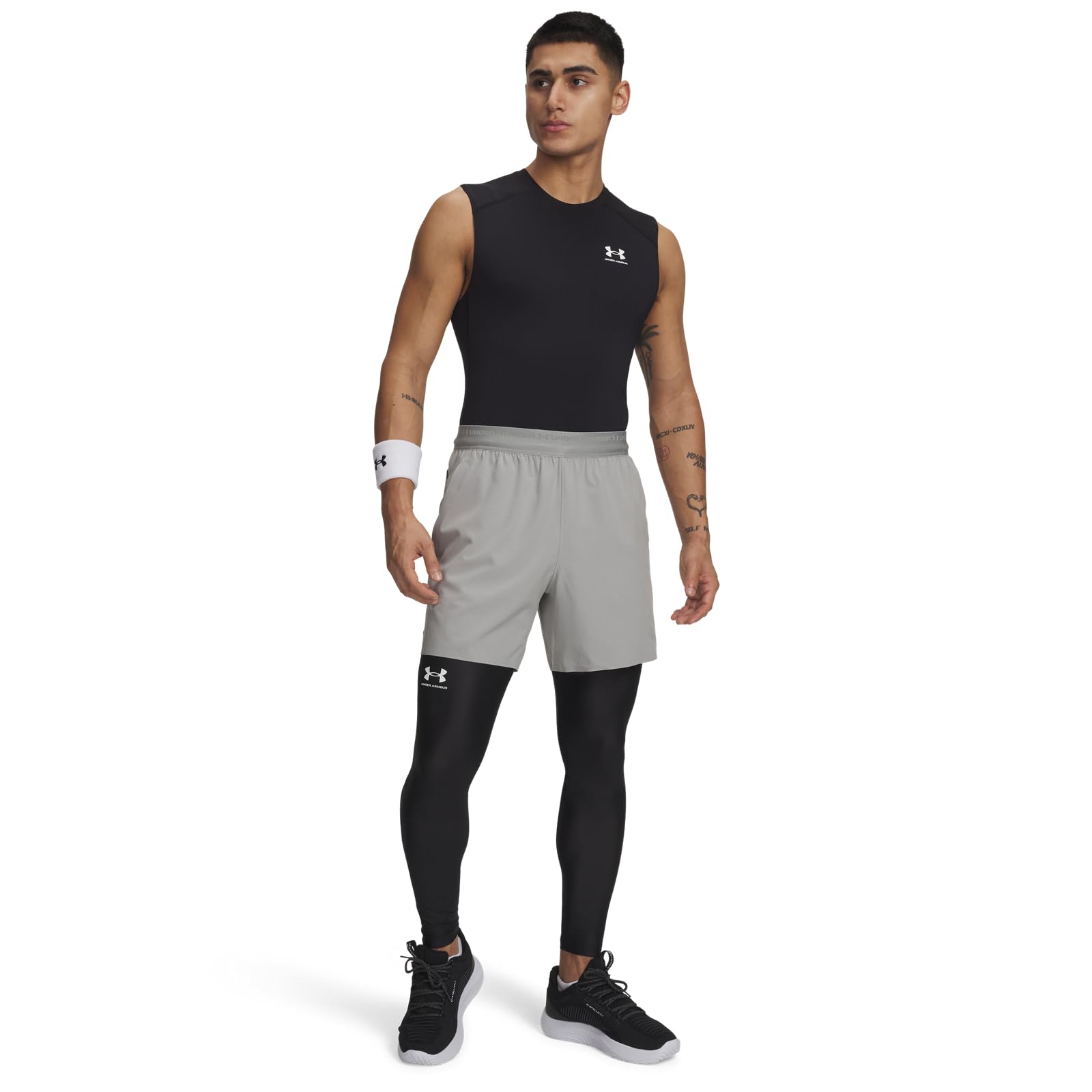 Under Armour Herren UA HG Armour Leggings, lange Sportleggings; atmungsaktive enganliegende Laufhose