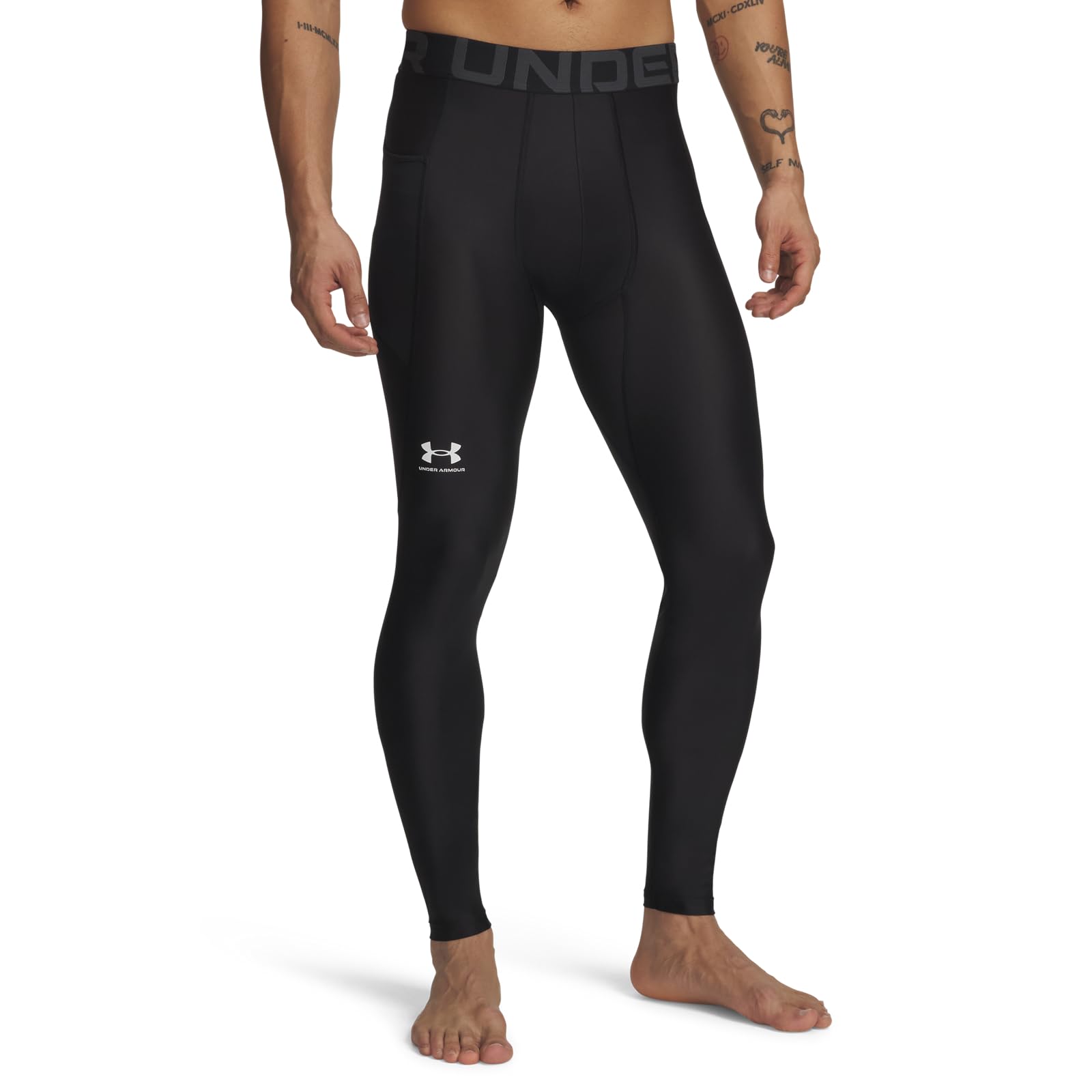 Under Armour Herren UA HG Armour Leggings, lange Sportleggings; atmungsaktive enganliegende Laufhose