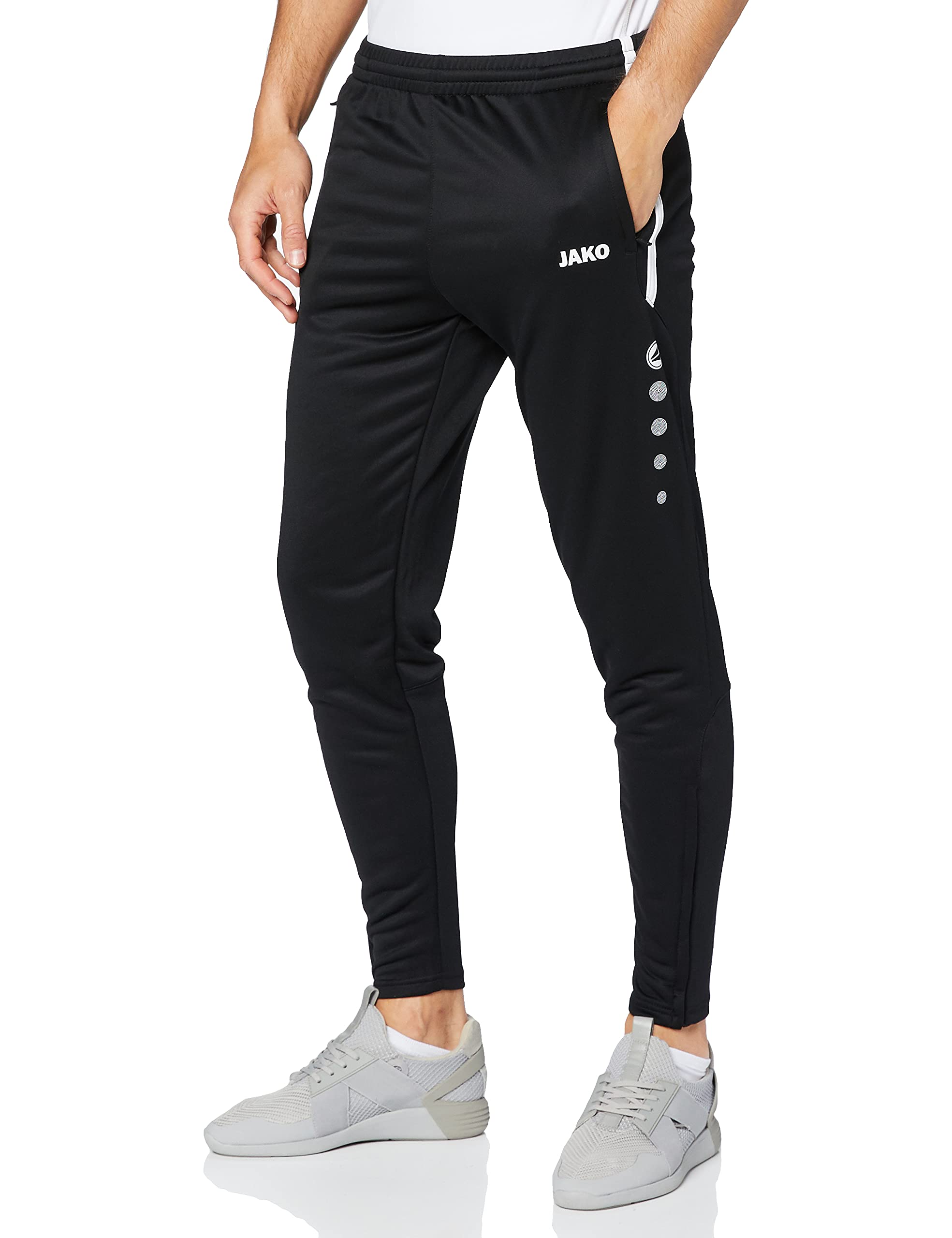 JAKO Herren Trainingshose Active I Sporthose Herren lang mit Elastischem Bund & Seitentaschen I Trainingshose Herren lang
