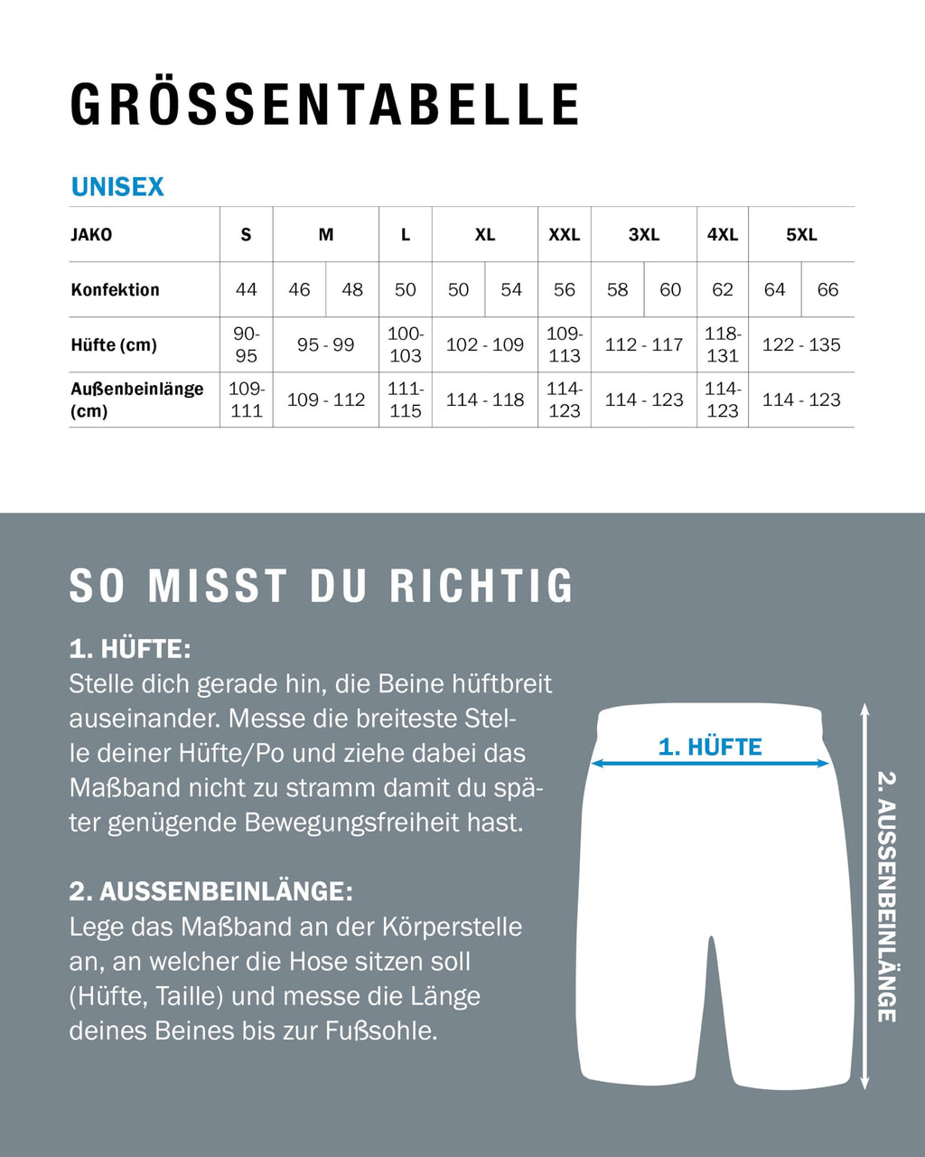 JAKO Herren Trainingshose Active I Sporthose Herren lang mit Elastischem Bund & Seitentaschen I Trainingshose Herren lang