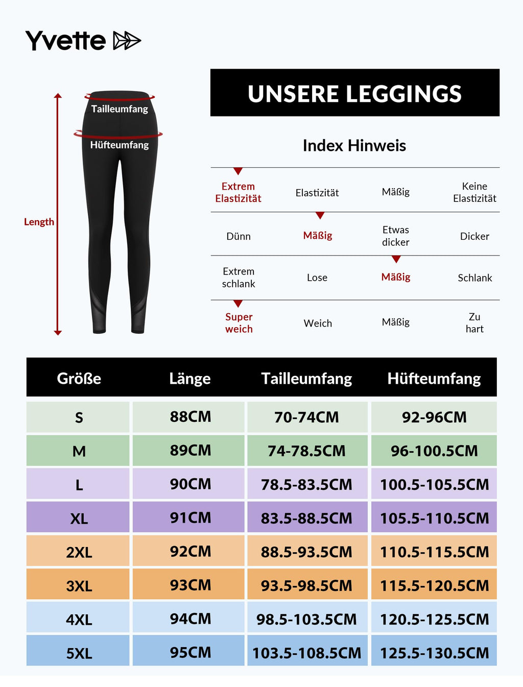 Yvette Sport Leggings Damen high Wasit mit Mesh, 72F Faser Blickdicht Sporthose Yogahose, Schwarz, M