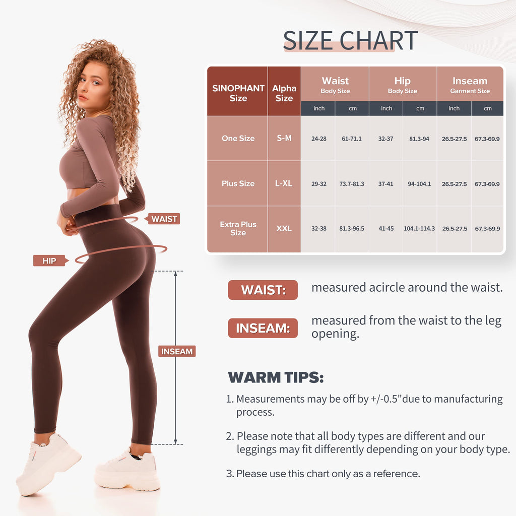 SINOPHANT Leggings Damen High Waist - Blickdicht Leggins mit Bauchkontrolle für Sport Yoga Gym(3 Schwarz,S-M)
